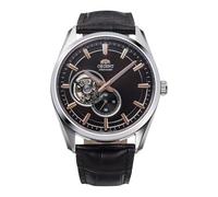 Orient Contemporary Small Second semi Skeleton Automatik Armbanduhr für Herren in der Farbe Braun mit Armband aus Leder, Wasserdichtigkeit: 5 bar, Gehäusedurchmesser: 41 mm, RA-AR0005Y30B