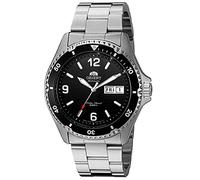 Orient FAA02001B9 Mako II Herren-Armbanduhr, analog, Automatik, von Hand aufziehen, Silber
