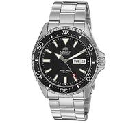 Orient Kamasu Herren Japanische Automatik Taucheruhr aus Edelstahl, Schwarz - Metallarmband, 41.8 mm, Taucheruhr