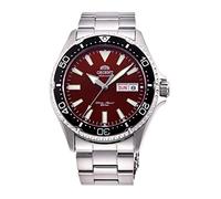 Orient Kamasu Mako III Automatik Herren Armbanduhr aus Edelstahl in der Farbe Silber/Rot 42 mm