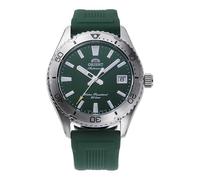 Orient Mako Herren-Armbanduhr RA-AC0Q11E30B mit grünem Zifferblatt und Gummiband