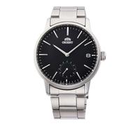 Orient Quarz Herren Armbanduhr aus Edelstahl in der Farbe Silber-schwarz, Gehäuse 39 mm, wasserdichte: 5 ATM, RA-SP0001B10B