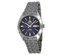 Orient RA-AB0E08L Herren-Armbanduhr mit 3 Sternen, Edelstahl, blaues Zifferblatt, Tag und Datum, Automatikuhr