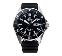 Orient Sports Kano AA00 RA-AA00 Herren-Armbanduhr, automatisch, manuell, wasserdicht, Silikon schwarz, sportlich