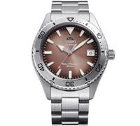 Orient Sports Mako 40 mm - Herren-Armbanduhr Automatik und Handaufzug Mechanisch Sport Armband und Gehäuse aus Edelstahl Zifferblatt braun - RA-AC0Q17Y