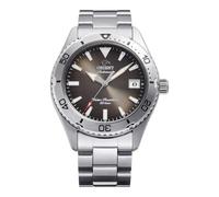 Orient Mako 40 RA-AC0Q15Y30B 39,9 mm automatische mechanische Herren-Taucheruhr - braunes Zifferblatt, Edelstahlgehäuse, Stahlarmband, Saphirglas & 200 m Wasserdichtigkeit