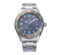 Orient Sports Mako Mechanical Armbanduhr für Herren in der Farbe Silber mit Armband aus Edelstahl, Wasserdichtigkeit: 20 bar, Gehäusedurchmesser: 43 mm, RA-WJ0002L10B