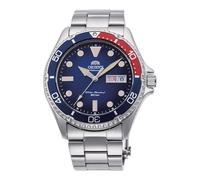 Orient Sports Pepsi Automatik Armbanduhr für Herren in der Farbe Silber mit Armband aus Edelstahl, Wasserdichtigkeit: 20 bar, Gehäusedurchmesser: 42 mm, RA-AA0812L39B