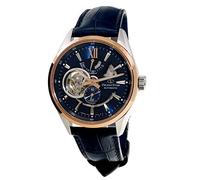 Orient Star RE-AV0111L Automatikuhr, limitierte Auflage, halbskelettblaues Zifferblatt, rotgoldenes Saphirglas, Automatikuhr, Automatikuhr