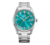 Orient Stretto RA-AC0R06L30B 38,5 mm automatische mechanische Unisex-Armbanduhr - blaues Zifferblatt, Gehäuse und Armband aus Edelstahl, Datumsanzeige, limitierte Auflage
