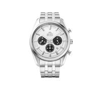 Orient Stretto Solar Chronograph 43 mm weißes Zifferblatt Stahlband Herrenuhr RA-TX0305S10B es sollte sagen - Orient Stretto Solar Chronograph 40 mm weißes Zifferblatt Stahlband Herrenuhr