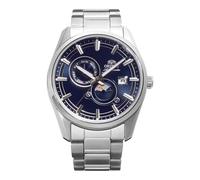 Orient Stretto Sun & Moon RA-AK0315L30B 41,5 mm automatische mechanische Herrenuhr - mehrfarbiges Zifferblatt, Gehäuse und Armband aus Edelstahl, Saphirglas, Ausstellungsgehäuse und Datumsanzeige