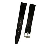 Orig.FORTIS Uhrenarmband LEDER schwarz mit schwarzer Naht 14mm 8821