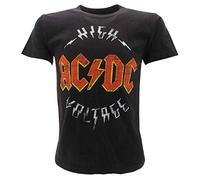 Original AC DC Kinder T-Shirt für Kinder Offizielles T-Shirt High Voltage AC/DC, Schwarz 9-11 Jahre