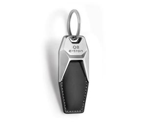 Original Audi Q8 e-tron Schlüsselanhänger Metall Anhänger Keyring 3182300100