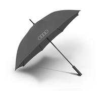 Original Audi Regenschirm Stockschirm Ringe Logo Automatik Schirm grau 3122600110