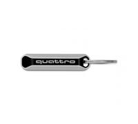 Original Audi Schlüsselanhänger quattro Logo Schlüsselband Anhänger 3182100500