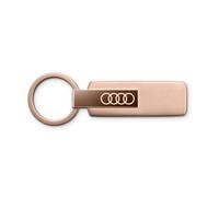 Original Audi Schlüsselanhänger Ringe Logo Edelstahl Keyring rosé 3182501830