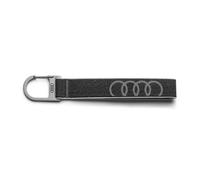 Original Audi Schlüsselanhänger Schlüsselband Schlaufe Karabiner grau 3182400300