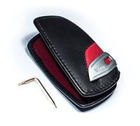 ORIGINAL BMW Schlüsseletui Key Case Sport Line Leder Schwarz / Rot 82292219909