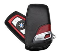 Original BMW Schlüsseletui M-Sport-Line schwarz/rot Passend für 1er (F20,F21),3er(F30,F31), 5er (F07GT,F10,F11,F12,F13),7er (F01 LCI,F02,F02 LCI), X3 (F25)