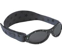 Original Dooky Baby Banz Grey Star Baby Sonnenbrille für Mädchen und Jungen, 0 - 2 Jahre, UV-A & UV-B Schutz, bruchsicheres Glas mit Neoprenband, grau
