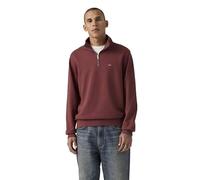 Levis "ORIGINAL HM 1/4 ZIP", mit Troyer-Kragen und Logo-Stickerei (88498612-M) oxblood
