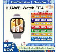 Original HUAWEI Watch FIT 4 Smartwatch, 1,82-Zoll AMOLED-Display, Bluetooth-Anrufe, Gesundheitsüberwachung, Smartwatch Schwarz