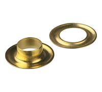 Original LÖWE Selbstschneidende Ösen, Messing, 9,5mm, Ober- und Unterteile, 500 Paar Nr. 0.039/9.5/M