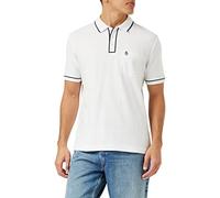Original Penguin Herren Org The Earl Polo Polohemd, Hellweiß, dunkler Saphir, M