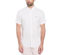 Original Penguin Herren Ss Oxford Strtch No Hemd, Bright White, M