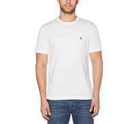 Original Pengun Herren Small Embroidered Logo T-Shirt, Hellweiß, 118, XS