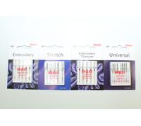 Original PFAFF Nadelset 2 Der 4-er Pack Universal , Embroidery, Embr. Titanium, Str
