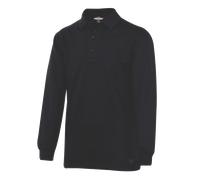 ORIGINAL POLO LANGARM SCHWARZ HERREN POLY BAUMWOLLE 5XL