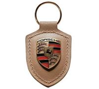 Original Porsche Wappen Schlüsselanhänger (beige)