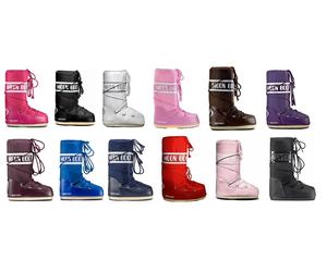 ORIGINAL TECNICA MOON BOOTS Classic Nylon - 1 Paar (unisex) - 19-22 - rosa-pink