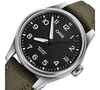 Oris Big Crown ProPilot Date 01 751 7761 4164-07 3 20 03LC | Automatik Herrenuhr Ø 41 mm | Grünes Textilarmband | Schwarzes Flieger-Zifferblatt Super-LumiNova | Saphirglas 100 m wasserdicht | NEU OVP