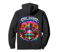 Orlando Stadtbild grau Farbverlauf Text Park Design Pullover Hoodie