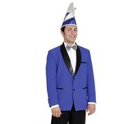 Orlob 805A, Elferratsjacke / Sakko mit Satin-Schalkragen blau, Größe 48 Herren (50)