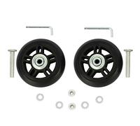 ORO Kofferrollen Ersatzrollen Gummi Rollen Räder 1Paar Mute Gepäck Koffer Ersatz Wheels 72 * 24mm