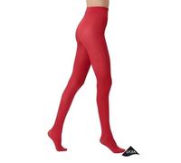 Oroblu Blickdichte Strumpfhose 50 Denier weiche blickdichte Mikrofaser Elastizität in Höhe und Breite Flache Naht Zwickel aus Baumwolle Farbe rot, rot, L/XL