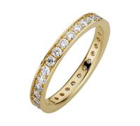 Fingerring OROLINO "333/- Gelbgold glanz synth. Zirkonia" Gr. 52, gelb, Fingerringe, Damen, 052 (16,6), Gold, Fingerring (17881909-52) gelb
