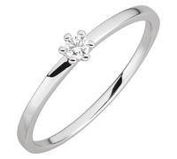 Orolino Ring 585/- Gold Brillant Weiß Glänzend 0,07Ct. (Größe: 056 (17,8))