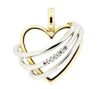 Orolino Anhänger 585 Gold zweifarbig Herz mit Brillant 0,025ct.