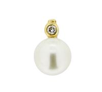 Orolino Anhänger 585 Gold mit Brillant 0,03ct. + Perle 7-7,5mm Einheitsgröße