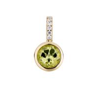 Orolino Anhänger Gold 585 mit 5x Brillant zus. 0,02ct. und Peridot Einheitsgröße