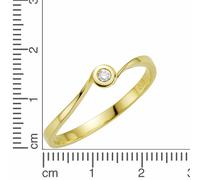 Orolino - Ring 585/- Gold Brillant weiß 0,03ct. Ringe 1 ct Damen