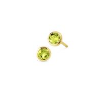 Orolino Ohrringe Gold 585 mit 2x Peridot rund Einheitsgröße