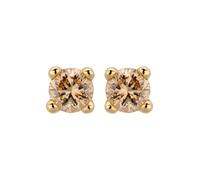 Orolino - Ohrstecker 585/- Gold Brillant braun 0,10ct. Ohrringe 1 ct Damen (308.99 € / 1 ct)