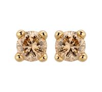Orolino - Ohrstecker 585/- Gold Brillant braun 0,10ct. Ohrringe 1 ct Damen (308.99 € / 1 ct)